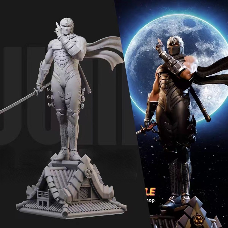 Model Kit Baki - Miniature Black Robe Ninja Ryu Figura