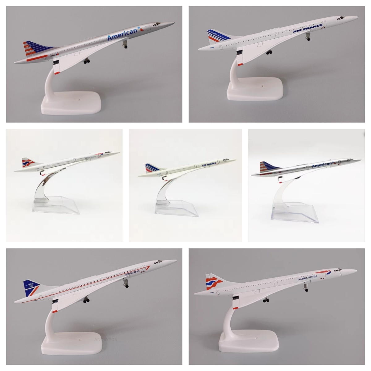 Model Kit Singapore - Modelo de Avião Concorde 16/20cm, Companhias