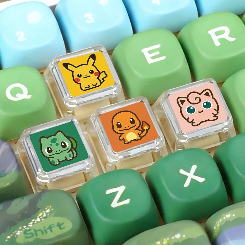 Model Kit Accessories - Teclado Mecânico Pokémon Cross Axle com