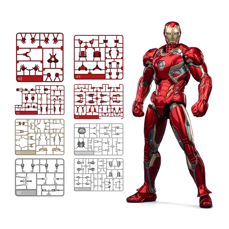 Model Kit Iron Man - Original marvel montado modelo abs conjunta