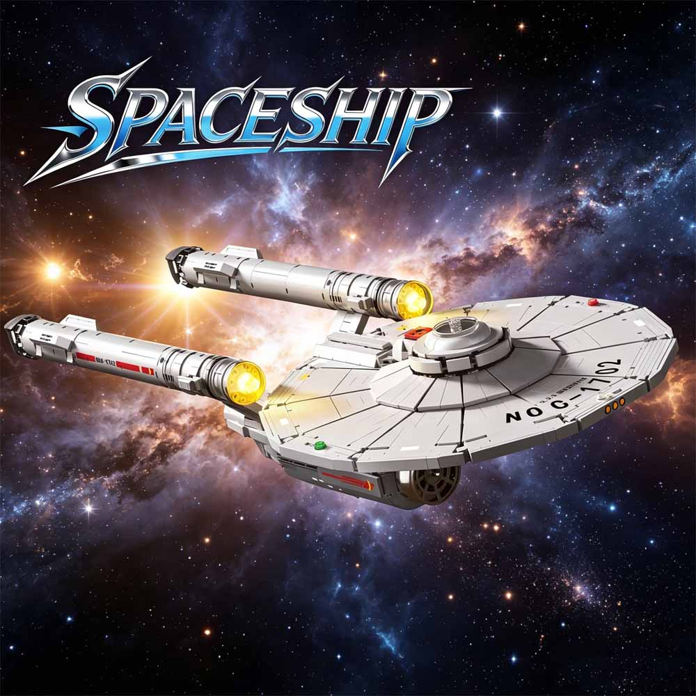 Model Kit Uss Enterprise - Blocos de Montar do Nave Espacial