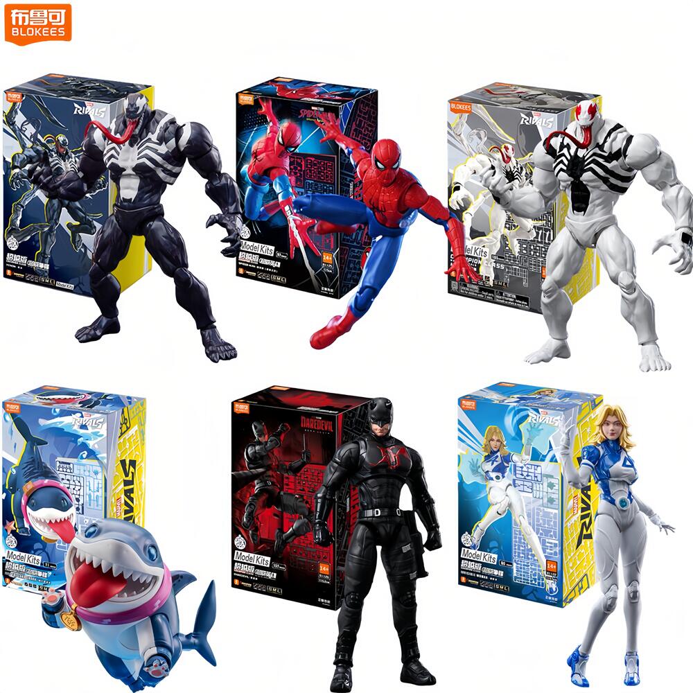 Model Kit Brands - Blokees Homem-Aranha Anti-Venom Demolidor Figura de