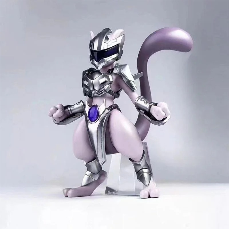 Model Kit Rayquaza - Pokémon Mewtwo Figura Anime, Aço Mewtwo,