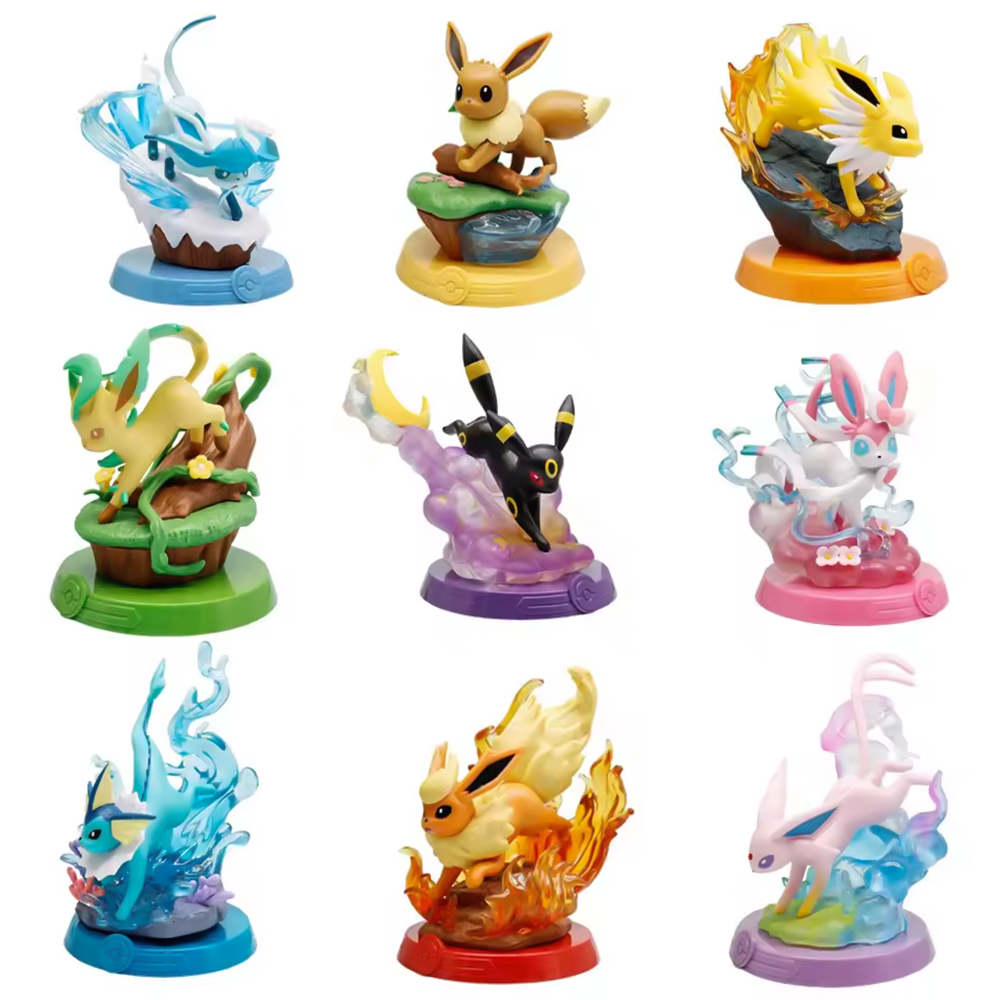 Model Kit Pokemon - Coleção de Figuras de Ação Anime