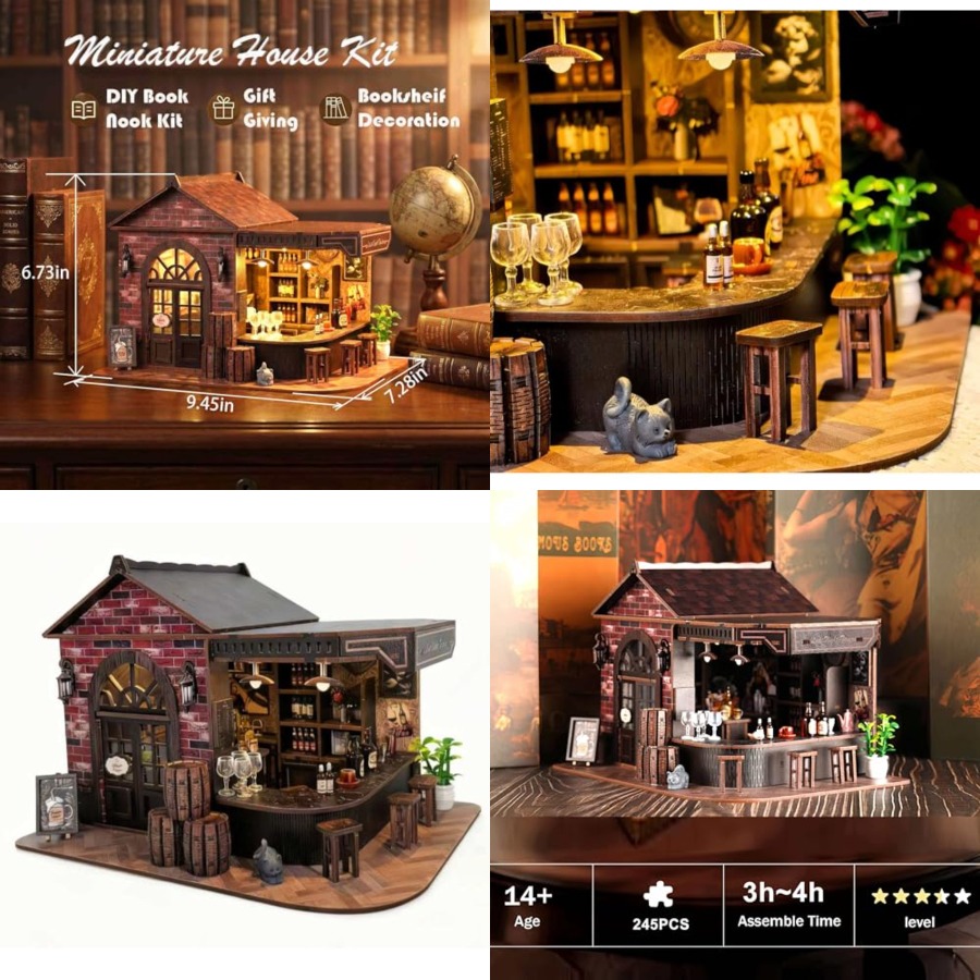 Model Kit Led - Kit Book Nook, Miniatura 3D de