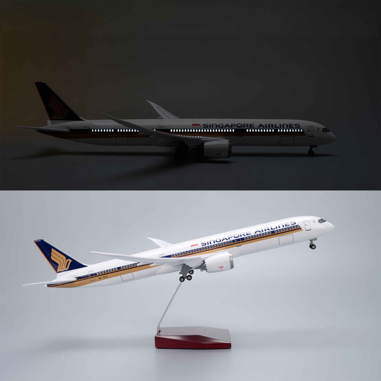 Model Kit Singapore - Modelo de Avião em Resina Diecast