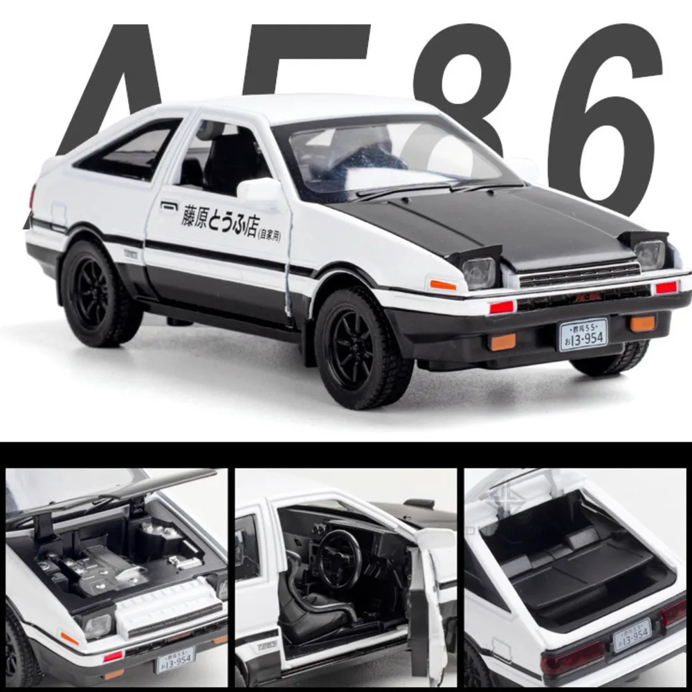 Model Kit Ae86 - Alloy Diecast Car Model da Inicial