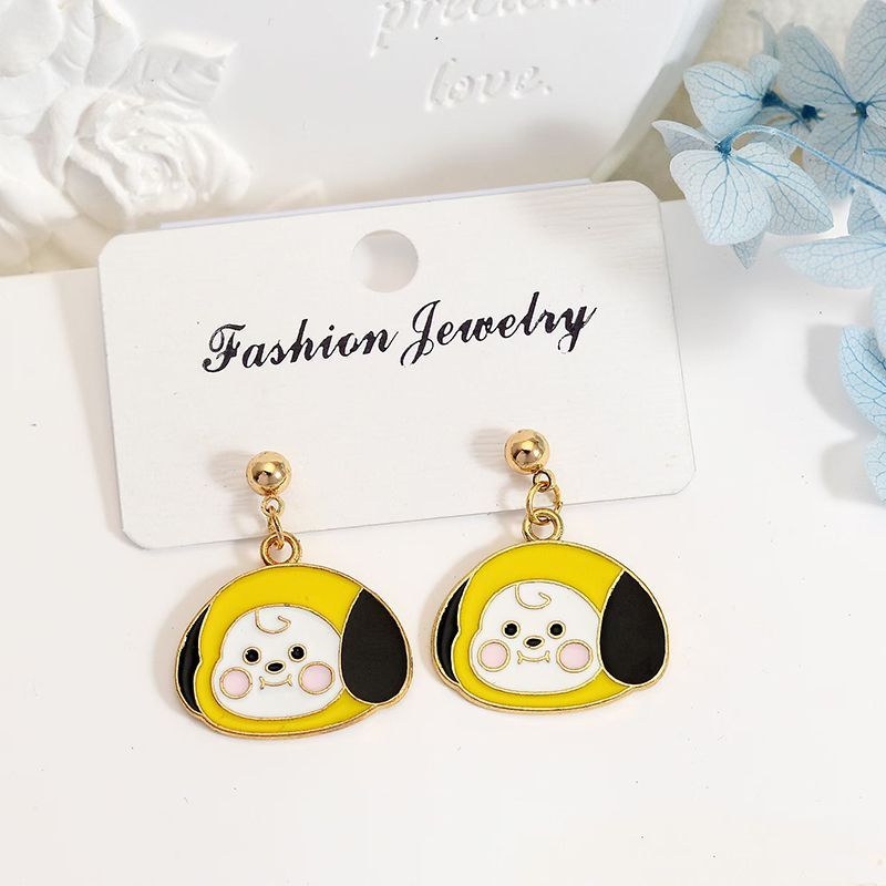 Brincos BT21 Chimmy Tata Koya  - Model Kit For Girls avaliação e preço