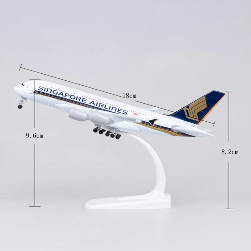 Avião de metal modelo 20cm 1:4 - Model Kit Singapore avaliação e preço