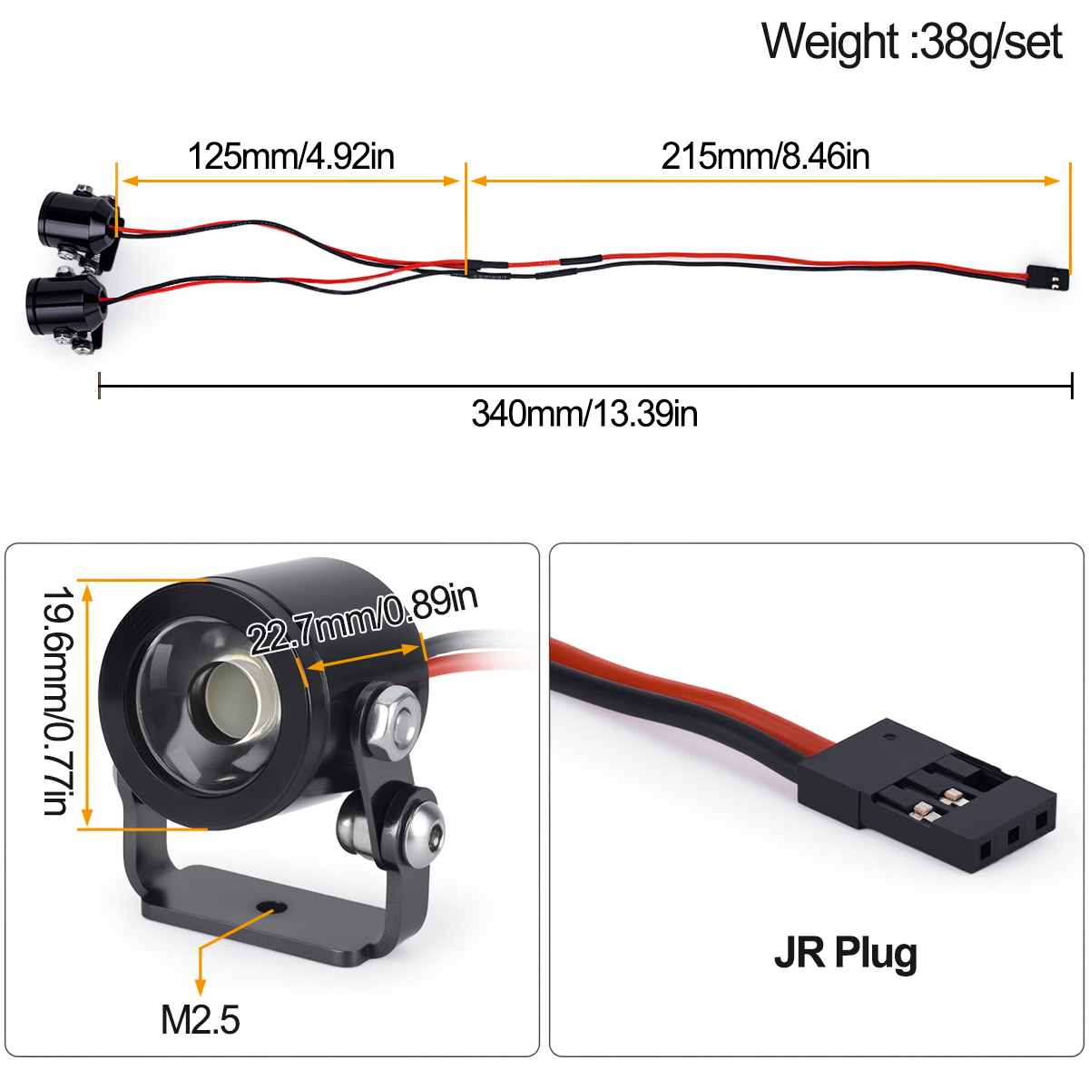 Farol de LED para Carro RC com - Model Kit Led avaliação e preço