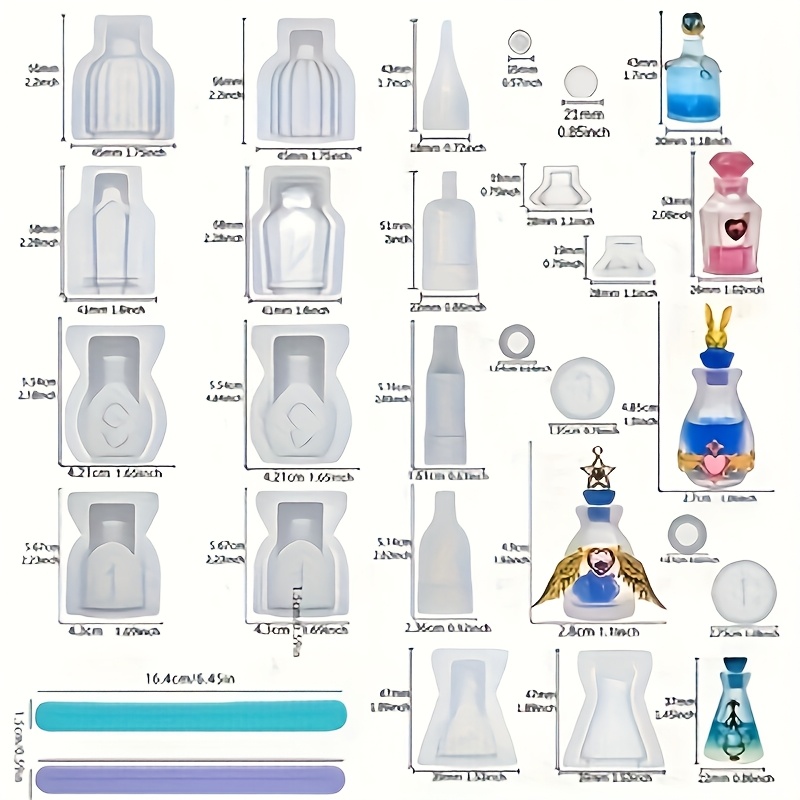 Um conjunto de 5 moldes de sil - Resin Kit Cast avaliação e preço