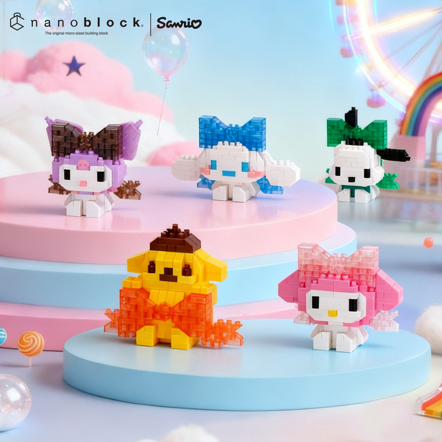 Nanoblock Sanrio Micro Blocos  - Model Kit For Girls avaliação e preço