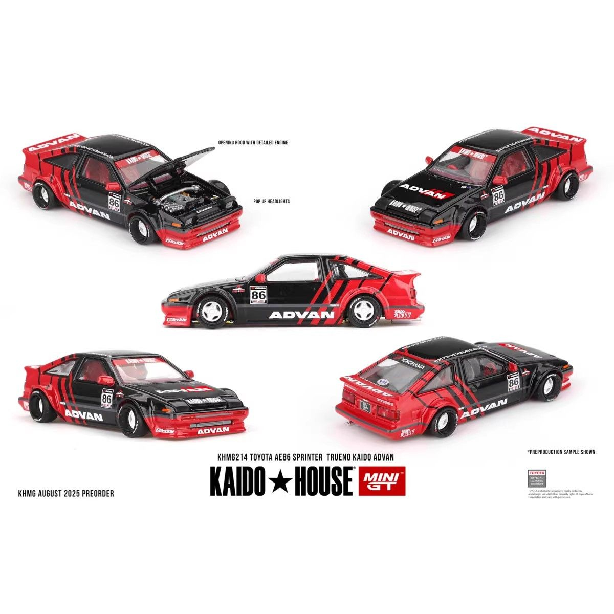 Kaido House + MINIGT 1:64 Toyo - Model Kit Ae86 avaliação e preço