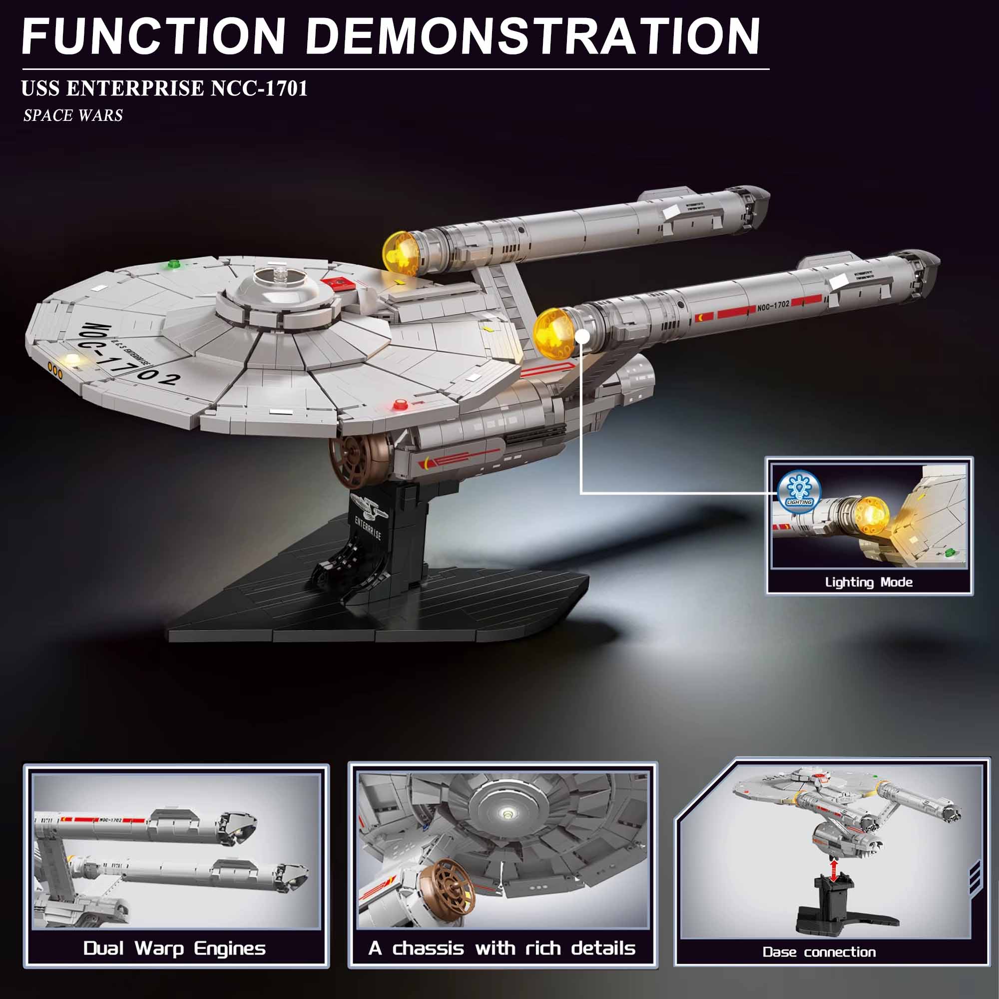 Blocos de Montar do Espaçonave - Model Kit Uss Enterprise avaliação e preço
