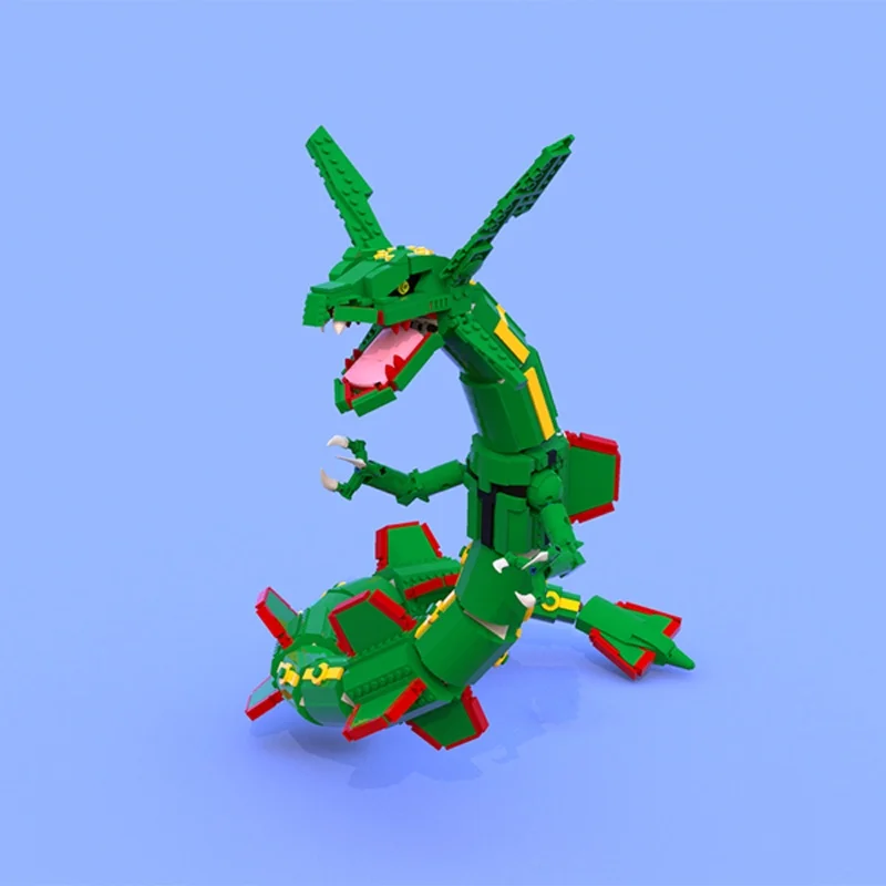 1417 peças MOC Pokémon Rayquaz - Model Kit Rayquaza avaliação e preço